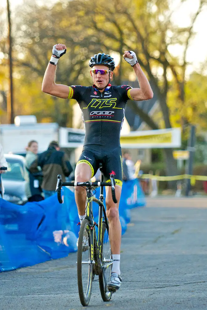 Trebon soloed in for the win after being off the front from very early on. ©Jeffery Jakucyk 