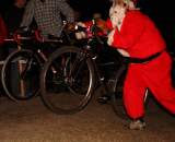 Two santas battled on the course.  ? Janet Hill 