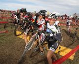 Mountain biker and Boulder local Heather Irmiger on the barriers. © P Guerra