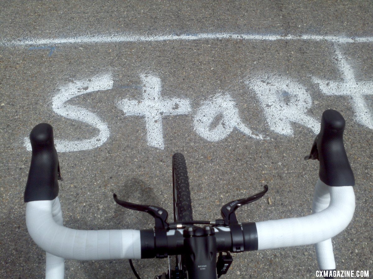 The pavement start should provide Dealer Camp attendees a close look at top cyclocross racers. © Cyclocross Magazine