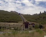 Racers can be thankful they don't have to climb this hill up to the swanky St. Regis hotel. © Cyclocross Magazine