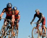 A group negotiates the fast off-camber turns © Dave Roth