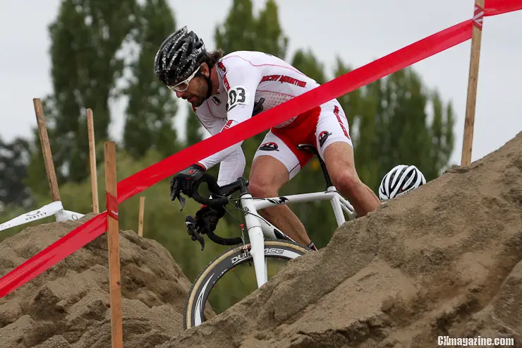 Sheppard navigates the sand pile. ©Pat Malach