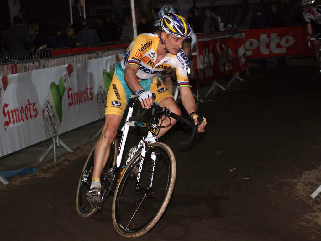 Bart Wellens was fifth at the end of the evening.