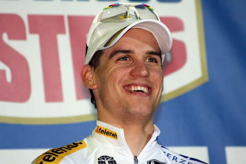 Stybar was all smiles on the podium. ? Bart Hazen