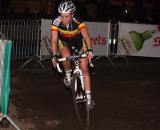 Sanne Cant claimed third in the elimination race. ? Bart Hazen