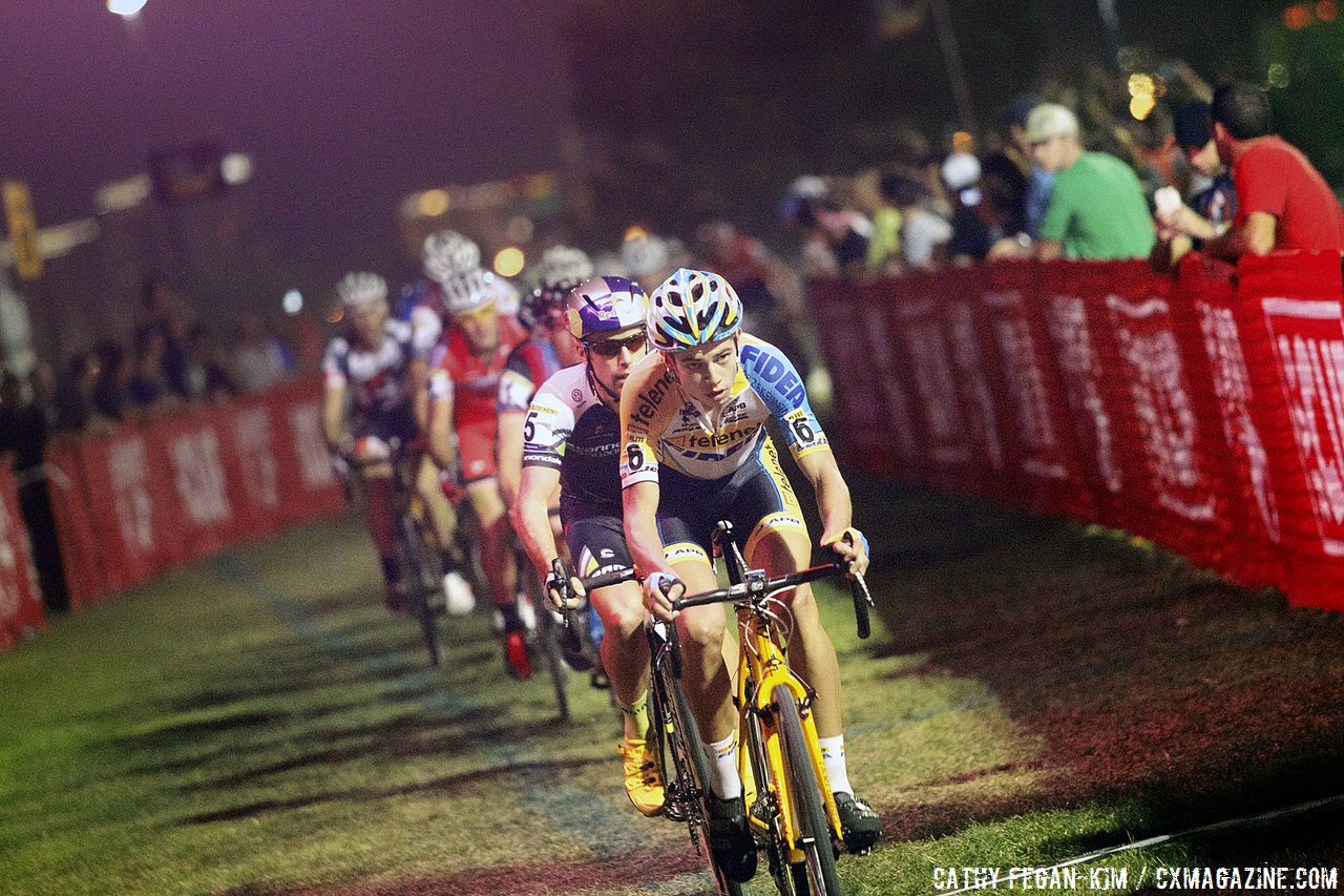 Belgians took charge early on at Cross Vegas 2013. © Cathy Fegan-Kim / Cyclocross Magazine