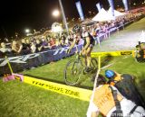 Jeremy hops the barriers at Cross Vegas 2013. © Cathy Fegan-Kim / Cyclocross Magazine