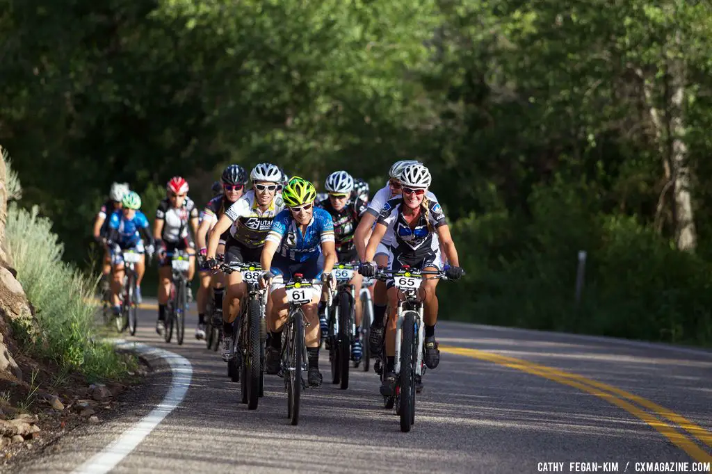 Heading out at the start of Crusher in the Tushar. © Cathy Fegan Kim