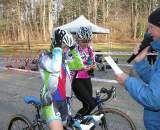 Maureen Bruno-Roy fixes her helmet as Richard Fries calls up the rest of the elite women. ? Paul Weiss