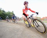 Maureen Bruno-Roy (Bob’s Red Mill p/b Seven Cycles) handles a bend © Natalia Boltukhova | Pedal Power Photography | 2010