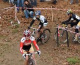 Maureen Bruno-Roy (Bob’s Red Mill p/b Seven Cycles) comes through the dog leg © Natalia Boltukhova | Pedal Power Photography | 2010