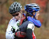 Teammates Sally Annis and Sara Bresnick-Zocchi (crossresults.com p/b JRA Cycles) were pleased with fifth and second, respectively © Natalia Boltukhova | Pedal Power Photography | 2010