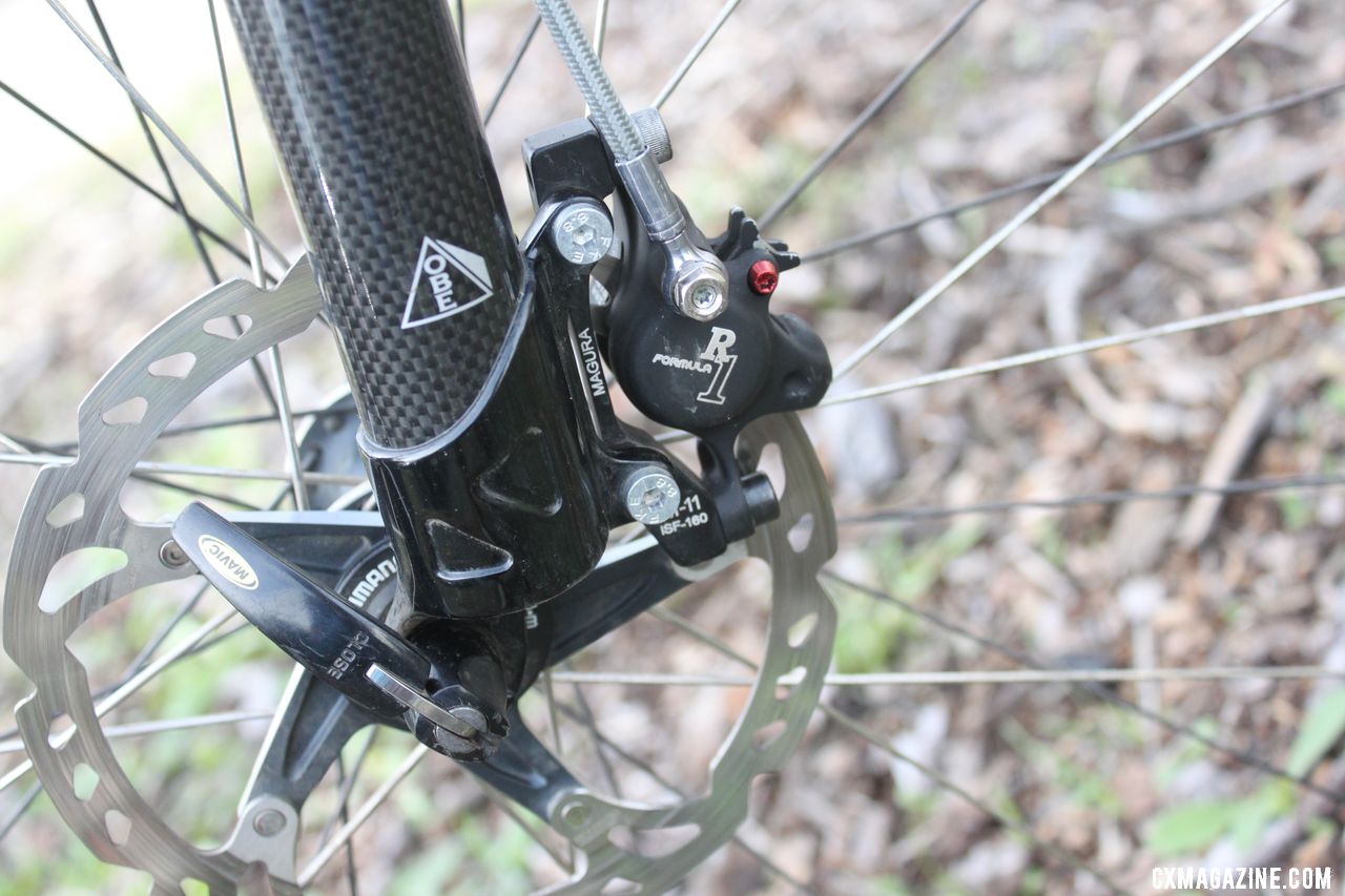 The Formula R1 hydraulic disc brakes are one of the lightest available. © Cyclocross Magazine