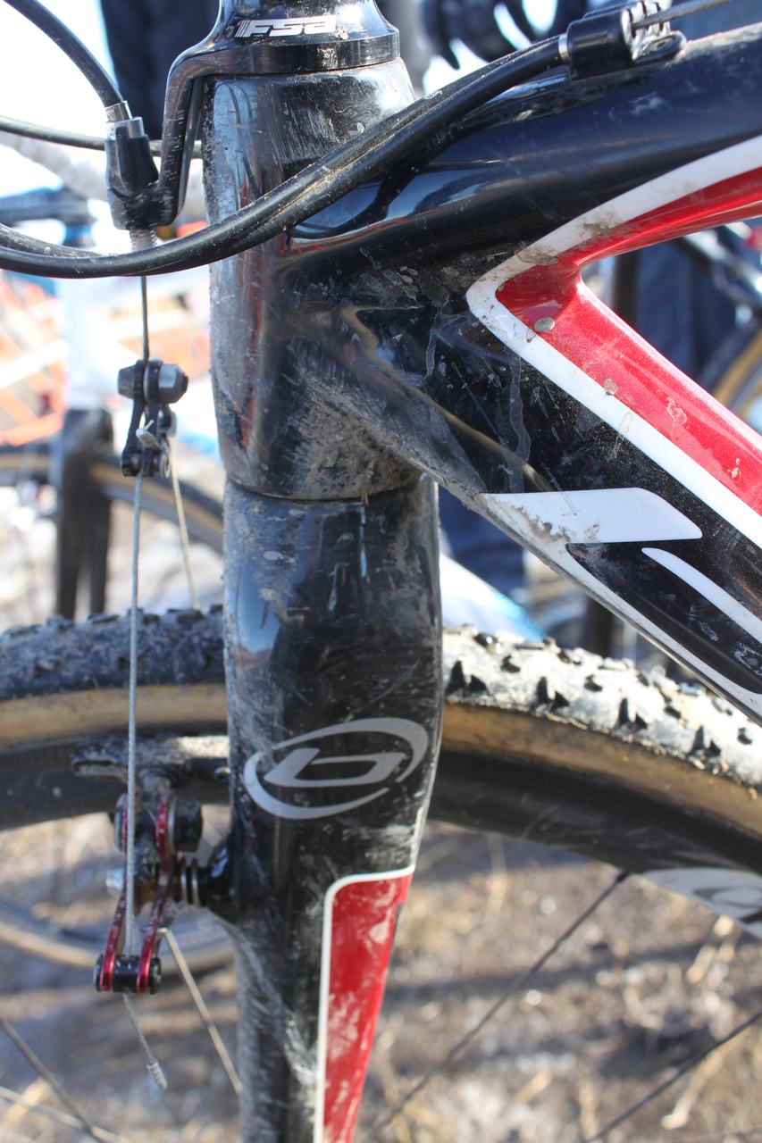 Wes Schempf rode Dugast Rhinos on his Blue Norcross. ? Cyclocross Magazine