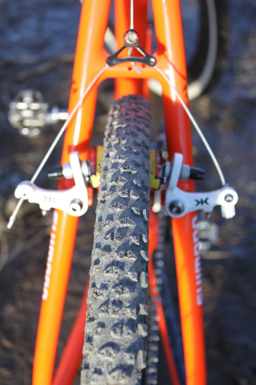 Wicks used the FMB Grippo in the rear as well. ? Cyclocross Magazine