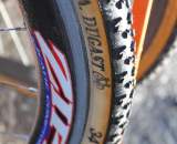 Six-time National dressed her Zipp 303 Cyclocross wheels with Dugast Rhino tubulars, 34mm wide. ? Cyclocross Magazine