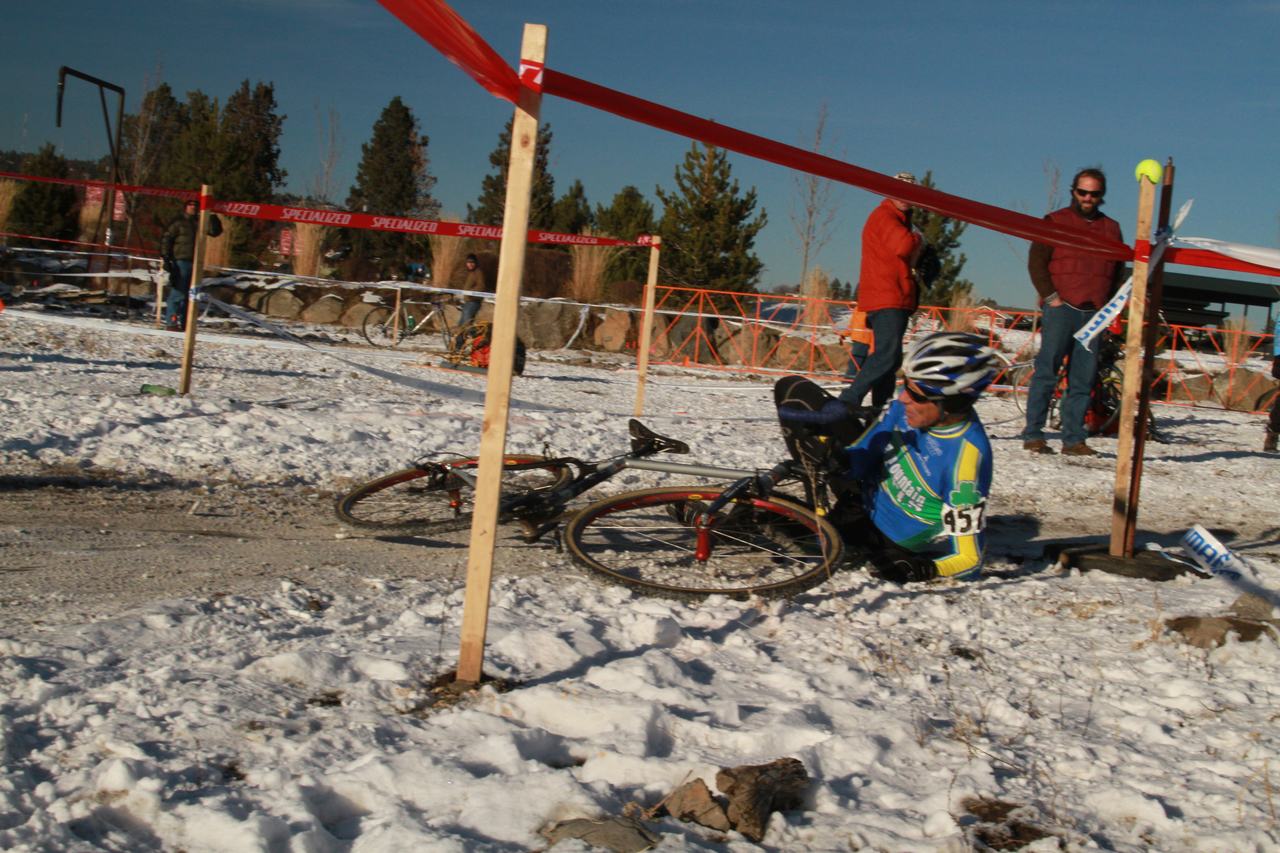 Crashes, Day 1, Cyclocross National Championships. ? Janet Hill