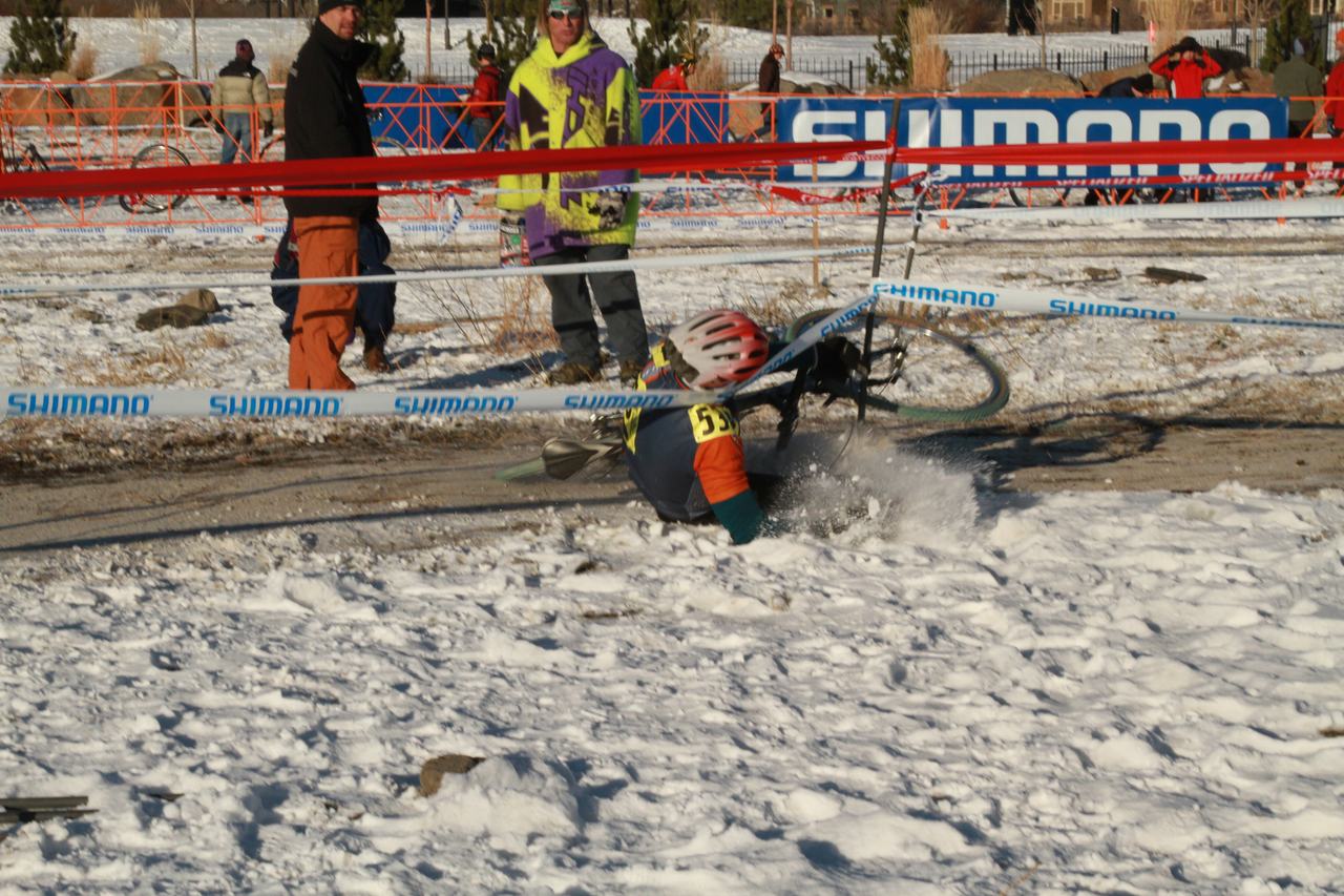 Crashes, Day 1, Cyclocross National Championships. ? Janet Hill