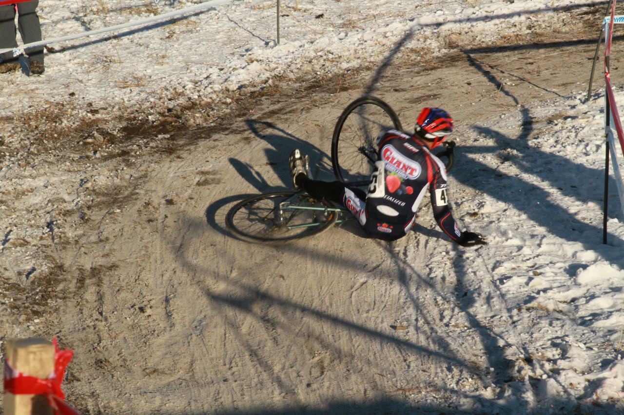 Crashes, Day 1, Cyclocross National Championships. ? Janet Hill