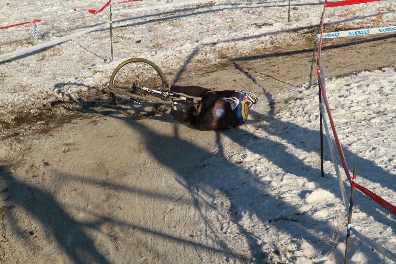 Crashes, Day 1, Cyclocross National Championships. ? Janet Hill