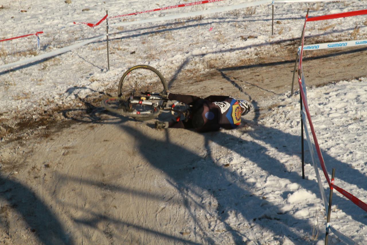 Crashes, Day 1, Cyclocross National Championships. ? Janet Hill