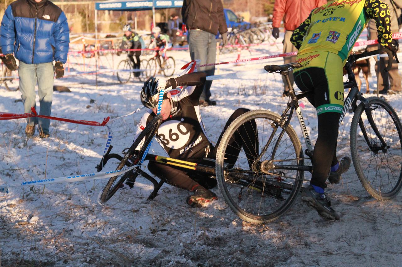 Crashes, Day 1, Cyclocross National Championships. © Janet Hill