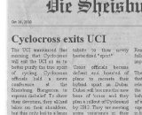 UCI and Cyclocross Split?