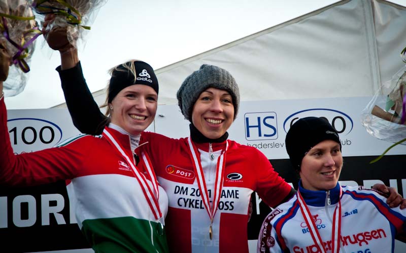 The women\'s podium (l-r) - Langvad, Kloppenburg and Hansen. © www.richardskovby.com