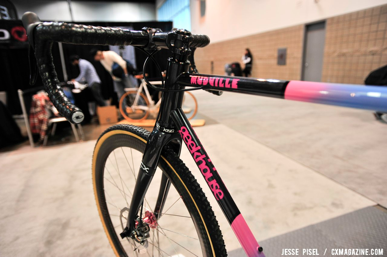 The Geekhouse Mudville with disc brakes and a Chris King headset. NAHBS 2013 © Jesse Pisel