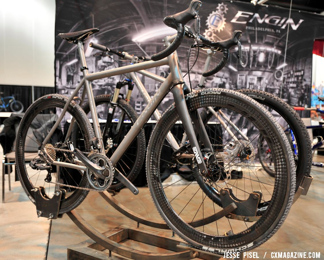 The Engin has custom Rol wheels built to go with it. NAHBS 2013 © Jesse Pisel