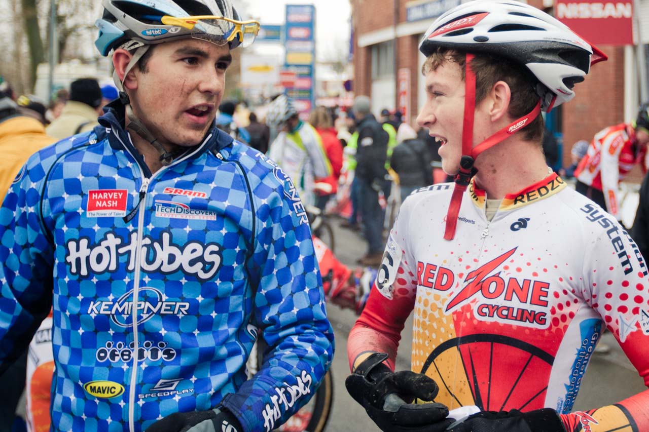 Yannick Eckmann and Andrew Dillman at the finish ©Tom Robertson