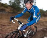 Don Myrah on his new 2013 Hakkalugi Disc cyclocross bike with hydraulic disc brakes. ©Cyclocross Magazine