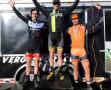 The Men’s Podium (L to R) – Lindine, McNicholas, Favata © Pedal Power Photography