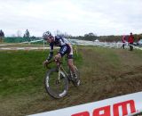 Luke Keough cuts in on the off-camber. © Cyclocross Magazine