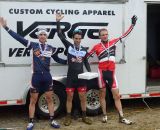 The men's podium at Downeast. © Cyclocross Magazine