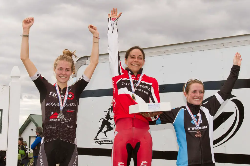 The women\'s podium: Noble, Rochette, and Anthony © Todd Prekaski