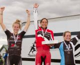 The women's podium: Noble, Rochette, and Anthony © Todd Prekaski