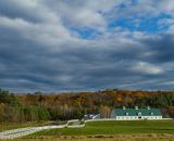 Downeast Cyclocross Weekend offers racers some distracting scenery on a gorgeous New England autumn day © Todd Prekaski