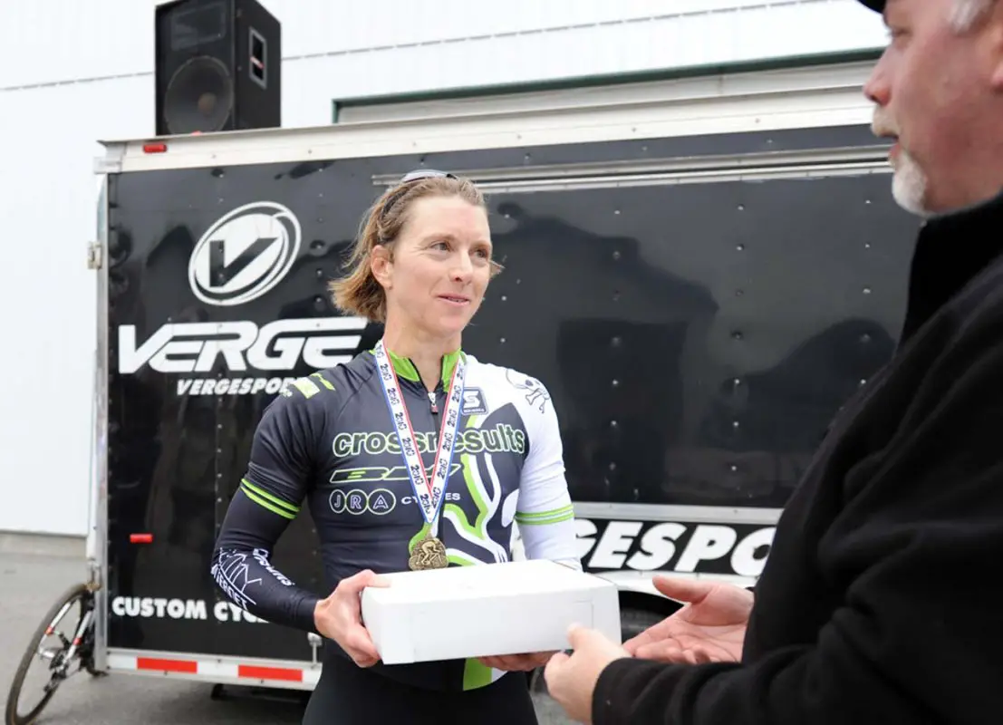 The Womens Podium (L to R), Smith, Annis, Bresnick-Zocchi © Natalia Boltukhova | Pedal Power Photography