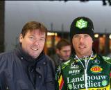 Sven and the director of the ice track in Eindhoven. © Jeroenn Nieuwhuis