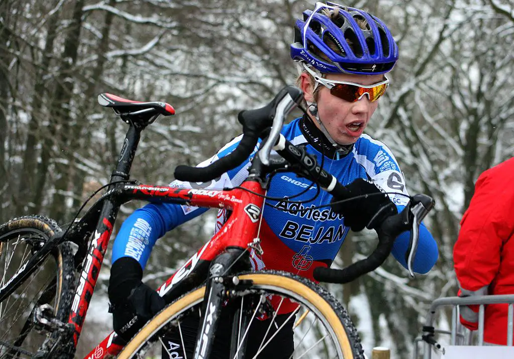 Gertjan Bosman made the early break and finished fourth. ? Bart Hazen