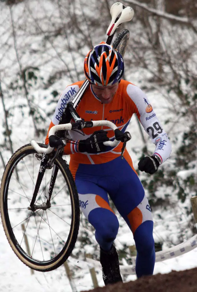 Gerben de Knegt was one of two rabobank riders in the early break. ? Bart Hazen