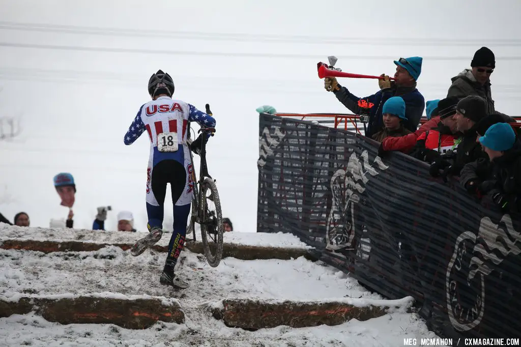 US rider Stephen Basset in the Elite Junior World Championships of Cyclocross 2013 © Meg McMahon