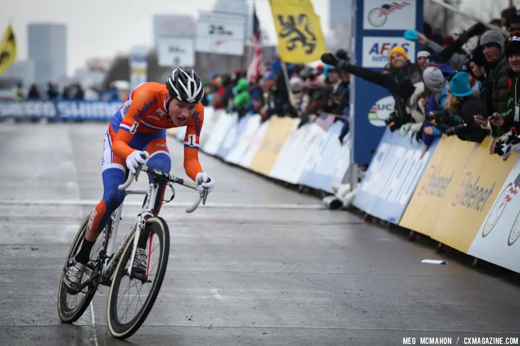 Van der Poel was unstoppable in the Elite Junior World Championships of Cyclocross 2013 © Meg McMahon