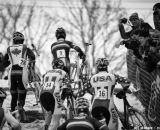 Hitting the run up in the Elite Junior World Championships of Cyclocross 2013 © Meg McMahon