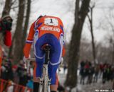 Cleppe powers away in the Elite Junior World Championships of Cyclocross 2013 © Meg McMahon