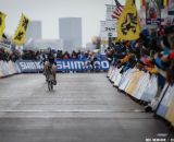 Logan Owen comes in for fourth in the Elite Junior World Championships of Cyclocross 2013 © Meg McMahon