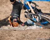 Hitting the deck at Elite Men 2014 USA Cyclocross Nationals. © Steve Anderson