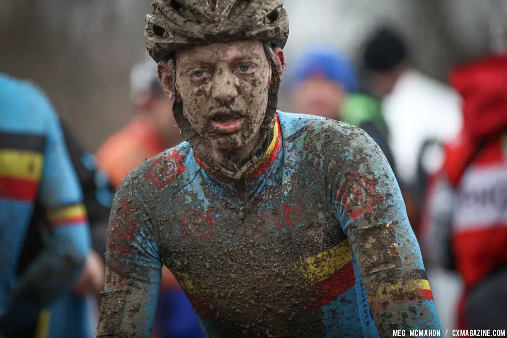 Muddy and tired in the Elite U23 World Championships of Cyclocross 2013 © Meg McMahon